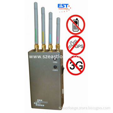 Wifi Car Gps Blocker Signal Jammer Est-808ke , 1500 - 1600mhz Frequency